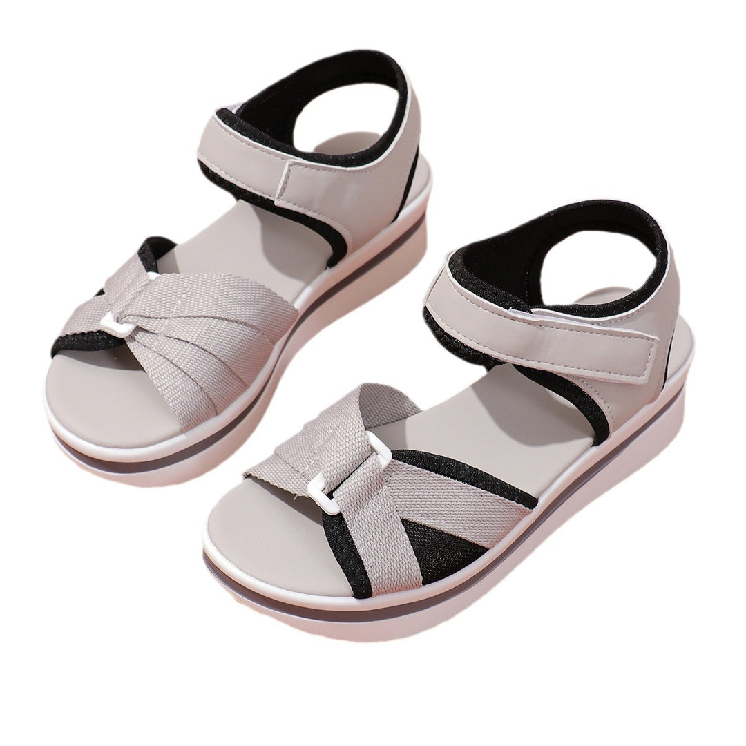 Damen Plateau-Sandalen mit verstellbarem Klettverschluss und atmungsaktivem Mesh Mune Fashion