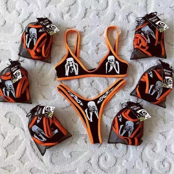 Women's triangle bikini set with exciting graphic design Mune Fashion