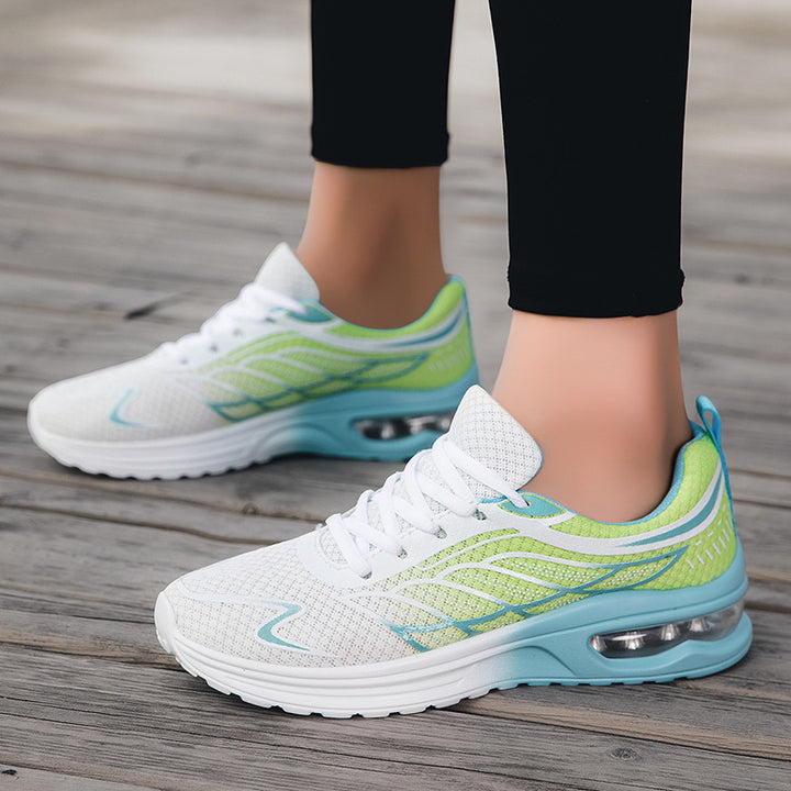Women's breathable running sneakers with air chamber cushioning and padded memory footbed Mune Fashion
