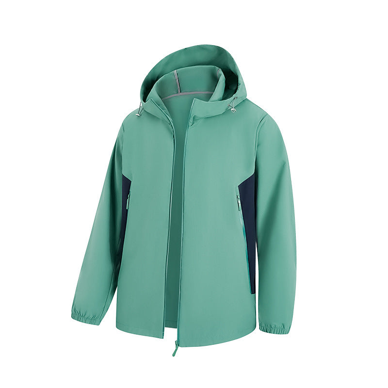 Men's waterproof ultralight hooded shell jacket with ventilation zones and sealed seams Drune