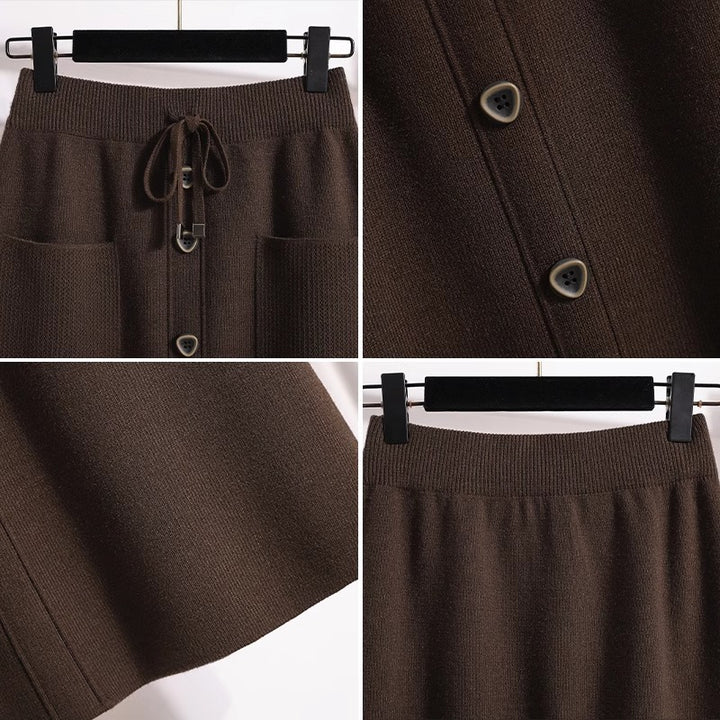 Ladies Elegant Maxi Skirt with Practical Pockets Mune Fashion