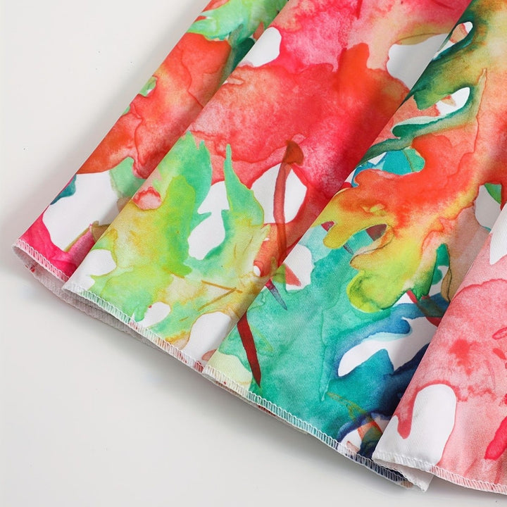 Women's bikini set with flowing skirt and playful print Mune Fashion