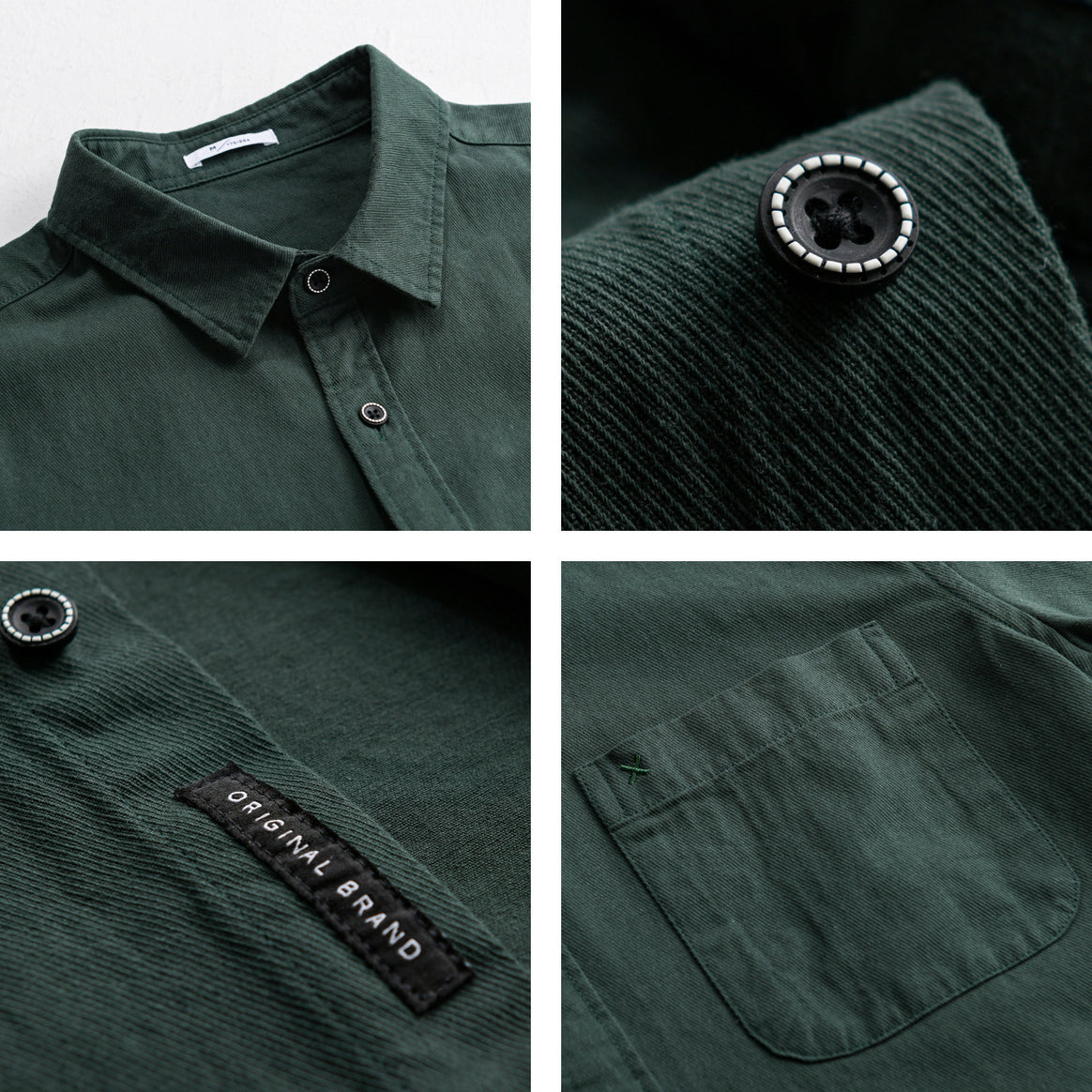 Men's cotton shirt in relaxed fit with chest pocket and Kent collar Mune Fashion