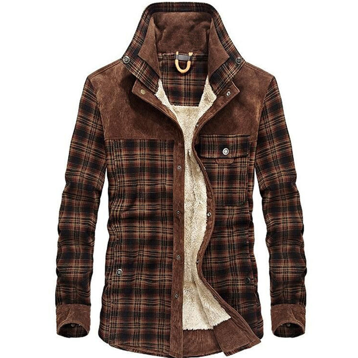 Men's Fleece Lined Flannel Jacket Mune Fashion