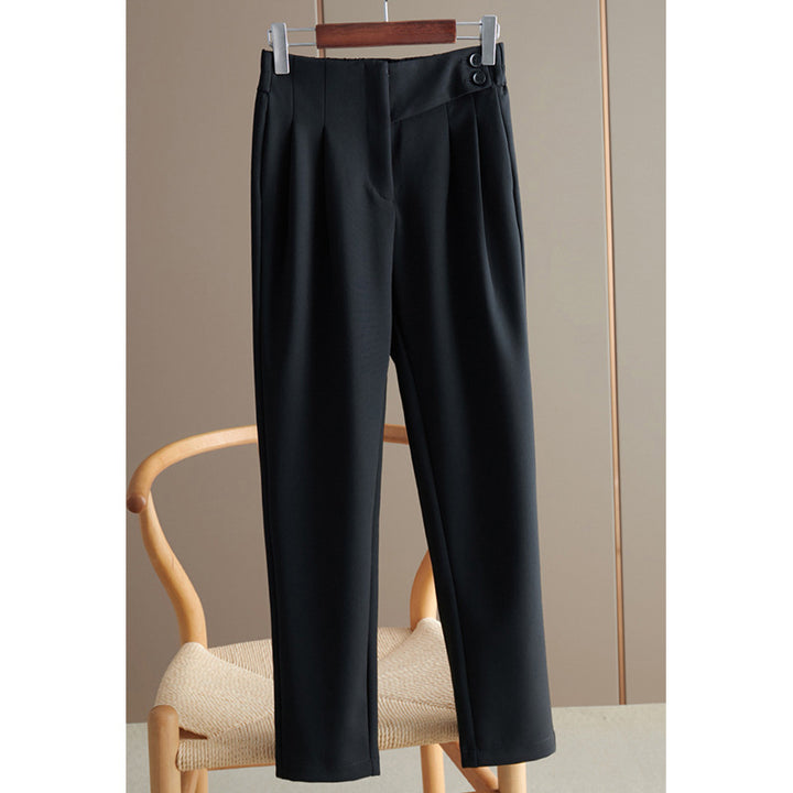 Women's high-waisted suit trousers with elegant pleats Mune Fashion