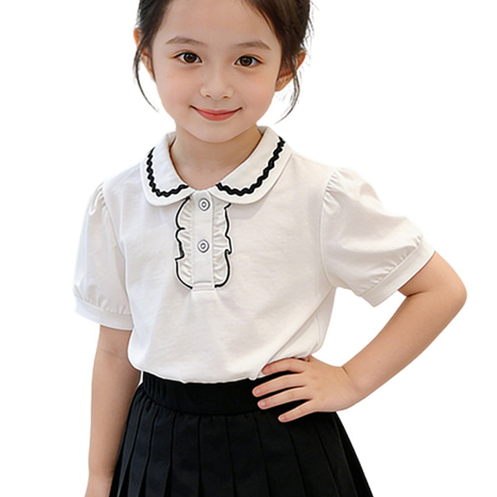 Girl's stylish blouse with ruffle details Mune Fashion