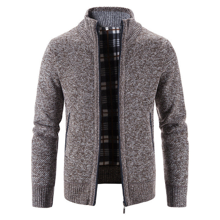 Men's Cardigan with Innovative Heat-Insulating Inner Lining Mune