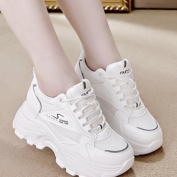 Women High-Top Sneakers with trendy Chunky Design and breathable upper material combination Mune Fashion