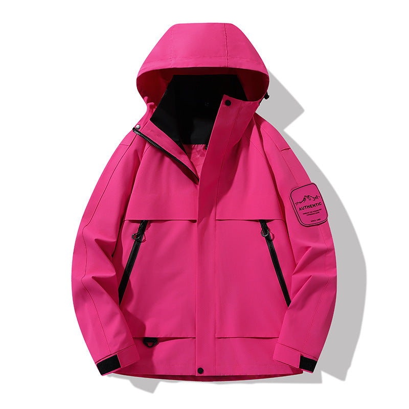 Men's multifunctional waterproof softshell rain jacket with removable fleece inner jacket Mune Fashion