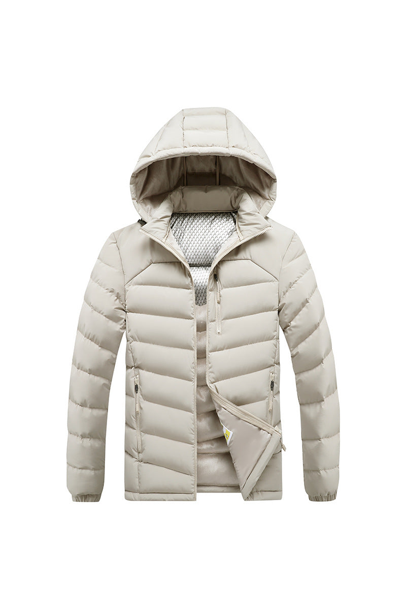 Men's Insulated Padded Jacket with Hood and Thermoreflect Inner Lining Mune Fashion
