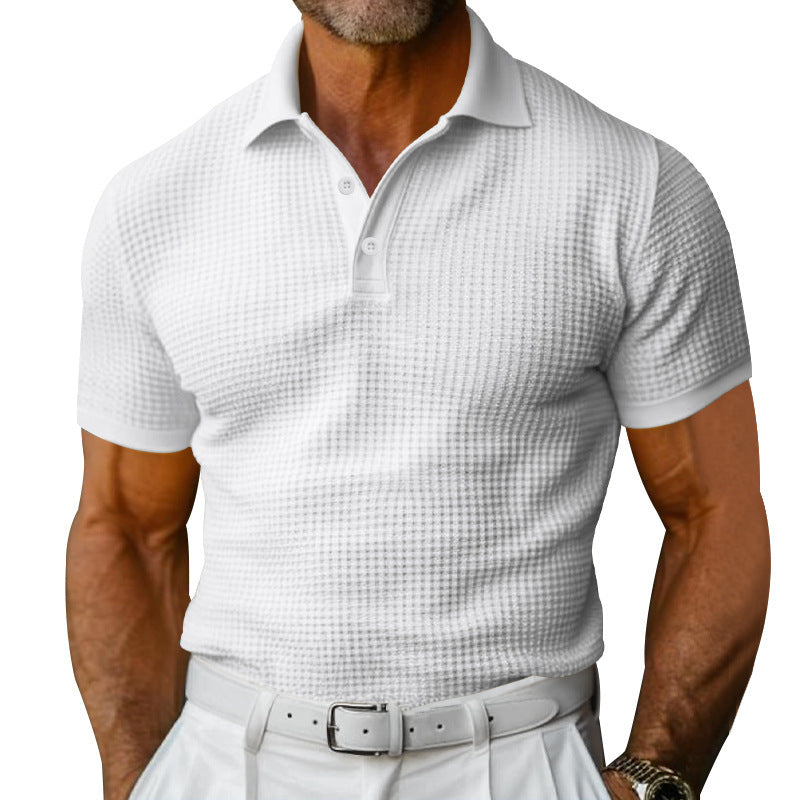 Men's structured piqué polo shirt made of cotton blend with reinforced polo collar Mune Fashion