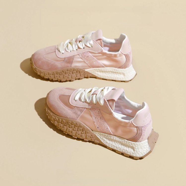 Women's Sporty Sneakers with Glittering Accents and Futuristic Design Mune Fashion