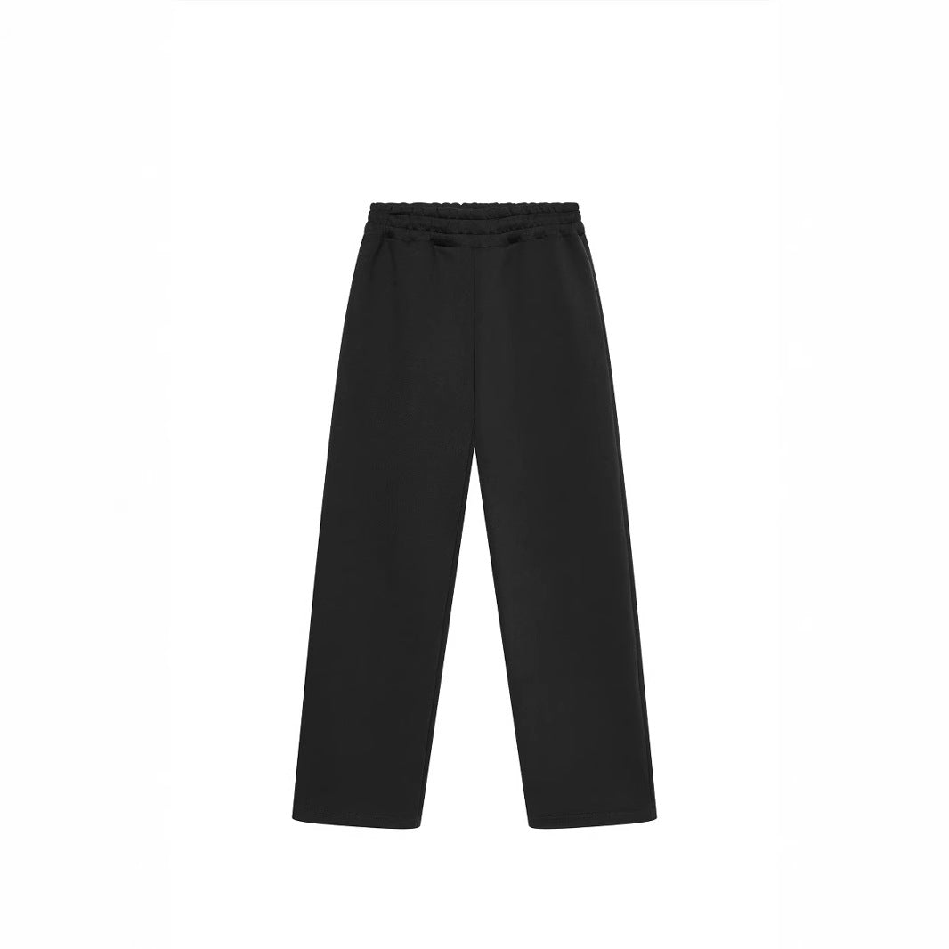 Ladies loose High-Waist lounge pants with a high comfort waistband, concealed side pockets, and straight leg Mune Fashion