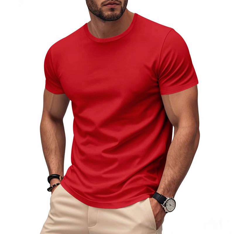 Men's lightweight short sleeve functional shirt with round neck, quick-drying stretch fabric and flat seams Mune Fashion