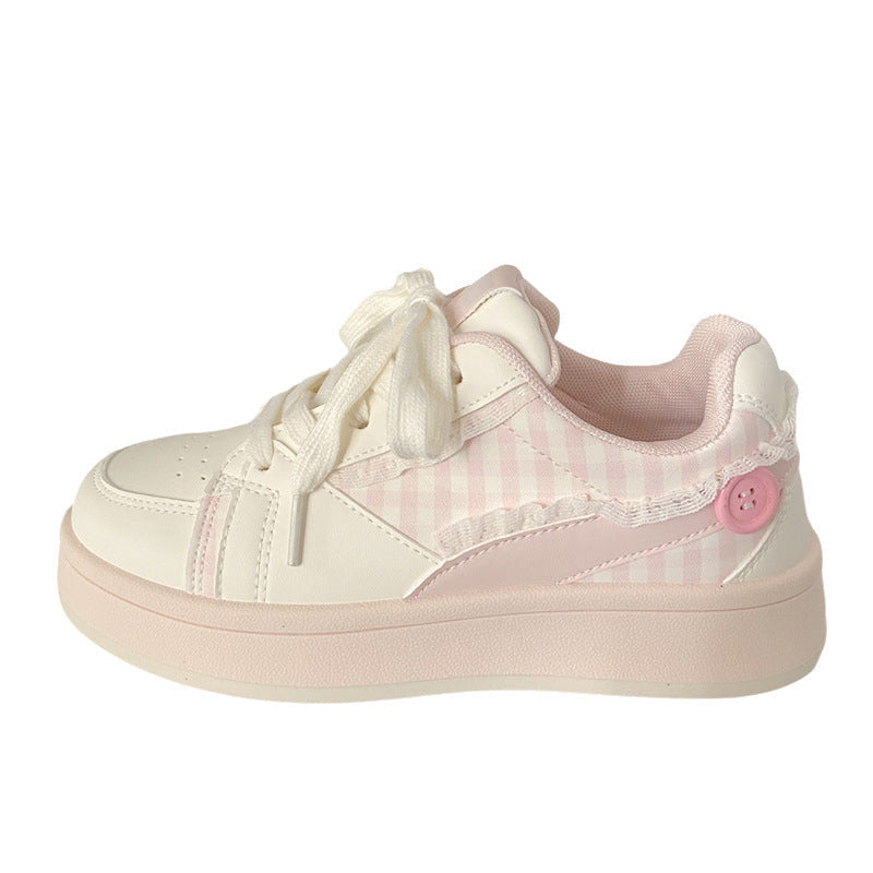 Women's sneakers with checkered design and comfortable cushioning Mune Fashion