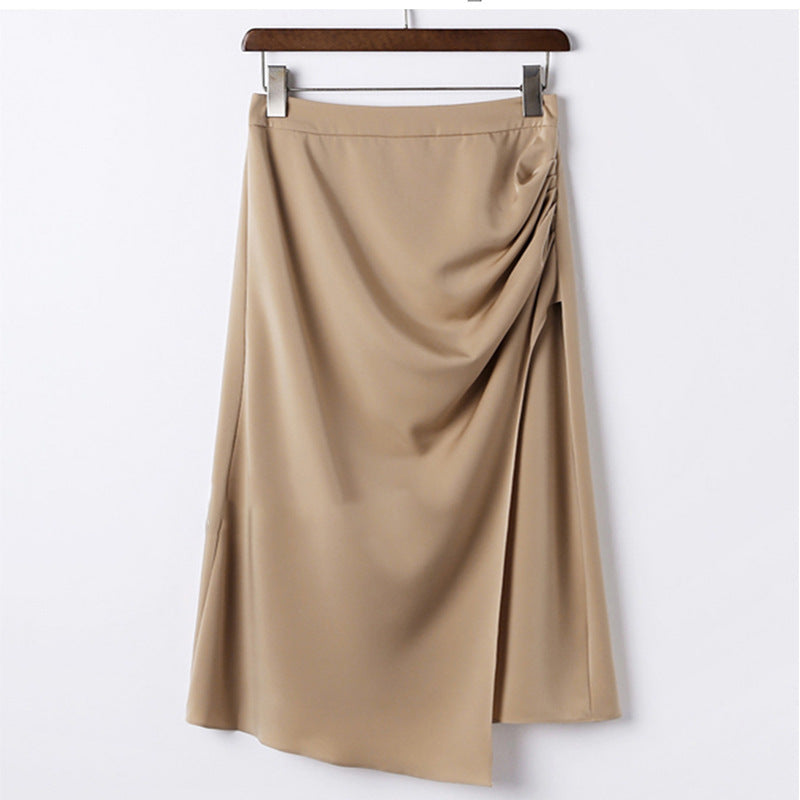 Women Elegant Wrap Skirt with Flowing Design Mune Fashion