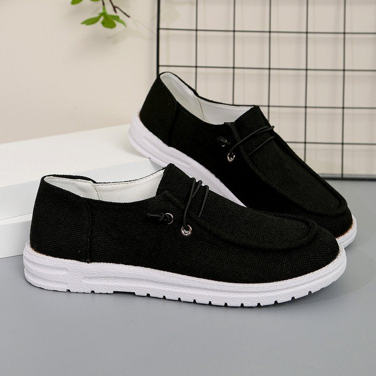 Women's Slip-On Sneaker in Moccasin Style with Elastic Entry and Contoured Comfort Sole Mune Fashion