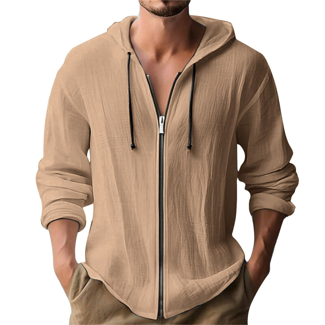 Men's Casual Hoodie Jacket with Zipper Mune