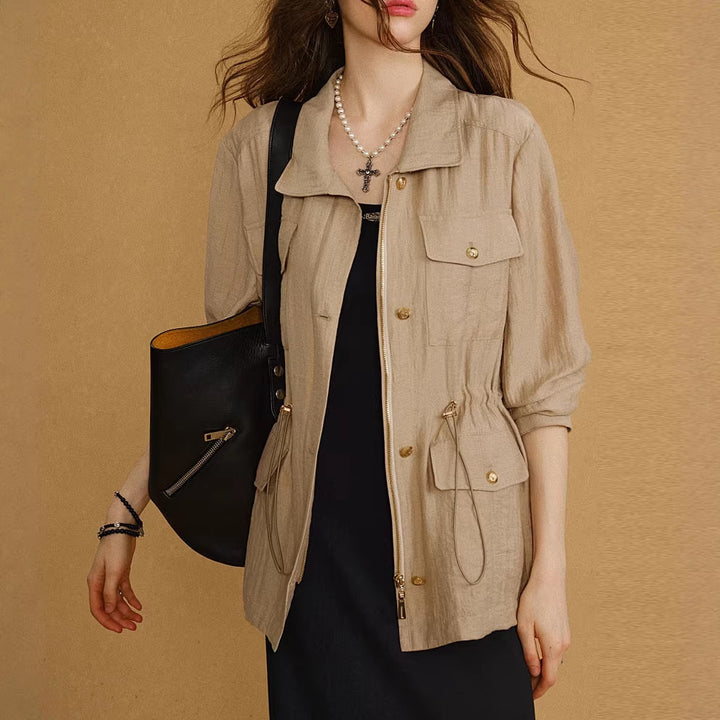 Women's Fashionable Linen Jacket Mune Fashion