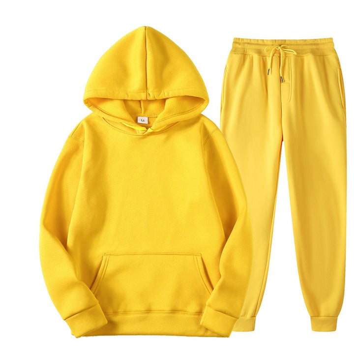 Unisex nan comfortable hoodie jogging suit set with kangaroo pocket, elastic drawstring waistband and ribbed cuffs Mune Fashion