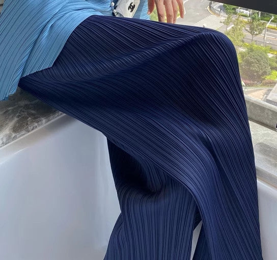 Women's Elegant Pleated Pants Drune
