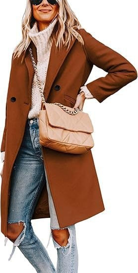 Women Elegant Wool Coat