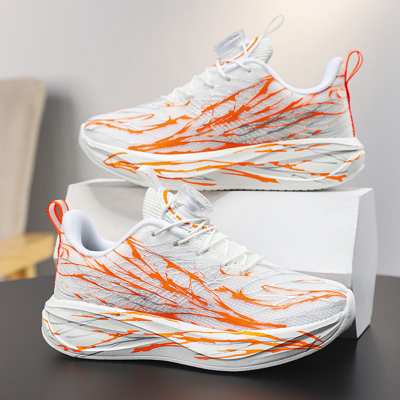 Unisex eye-catching platform sneakers with quick adjustment system and sculpted wave sole Mune Fashion