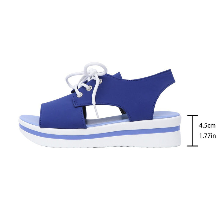 Women's sporty sneaker sandals with open toe area and fashionable upper material Mune Fashion