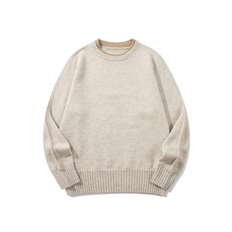 Unisex Soft Mélange Crew Neck Sweater made of Organic Cotton Blend with Boxy Fit and Wide Ribbed Cuffs Mune Fashion
