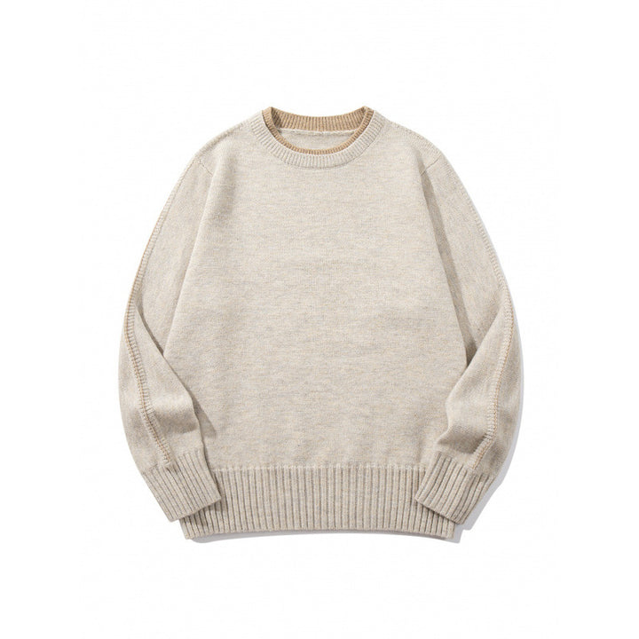Unisex Soft Mélange Crew Neck Sweater made of Organic Cotton Blend with Boxy Fit and Wide Ribbed Cuffs Mune Fashion