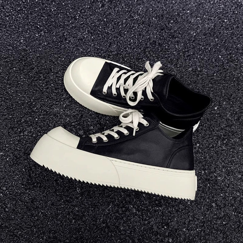 Women's High Sneakers with Trendy Platform Sole and Durable Upper Material Mune Fashion