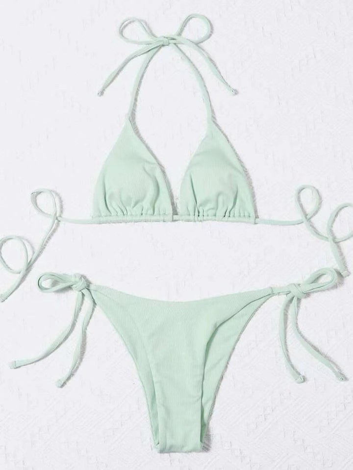 Women's triangle bikini with elastic adjustment bands Mune Fashion