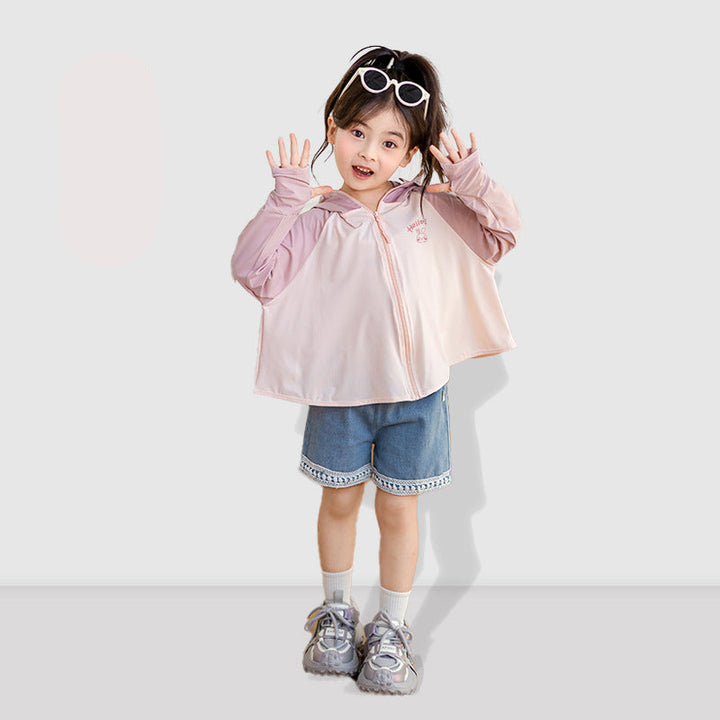 Children's UV protection jacket with hood and breathable properties Mune Fashion