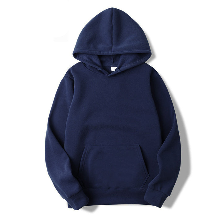 Unisex plain hoodie with kangaroo pocket, ribbed cuffs and relaxed fit Mune Fashion