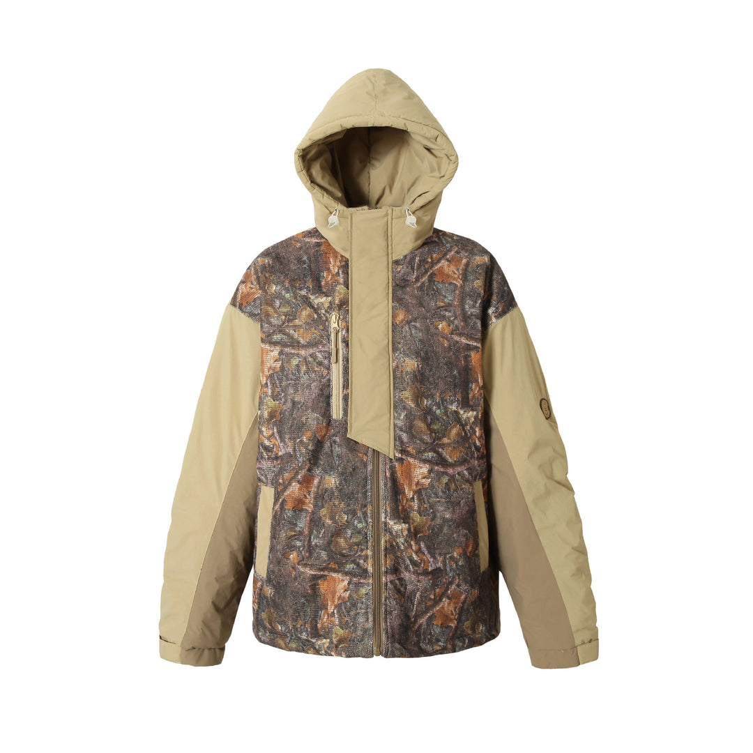 Men's waterproof camouflage field jacket with hood, thermal insulation and utility details Mune Fashion
