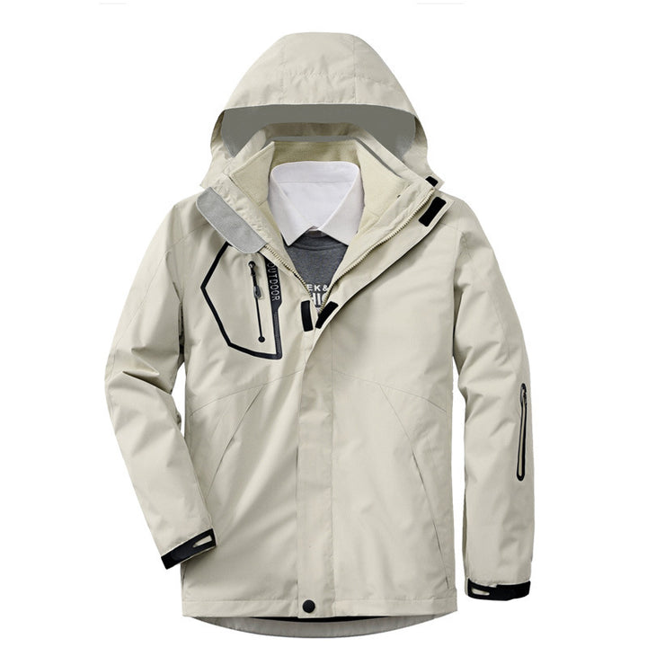 Men's breathable and waterproof softshell outdoor jacket with welded seams and multifunctional pockets Mune Fashion