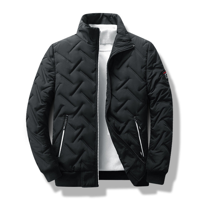 Men's Insulated Padded Jacket with High Collar Mune Fashion