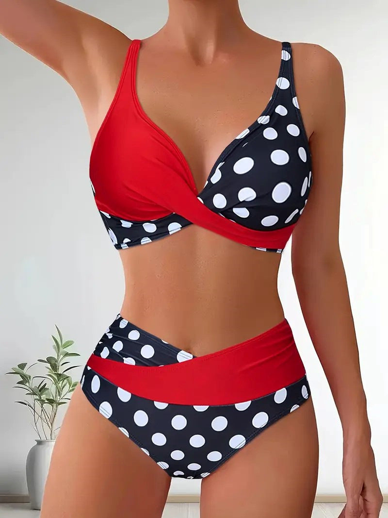 Women's bikini model in modern wrap style Mune Fashion