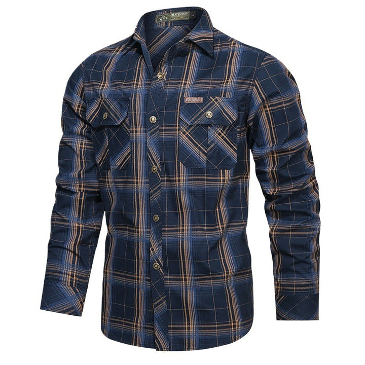 Men's Checkered Outdoor Shirt Mune Fashion