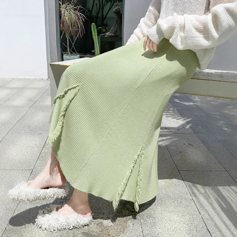 Women Elegant and Chic Split Maxi Skirt Mune Fashion
