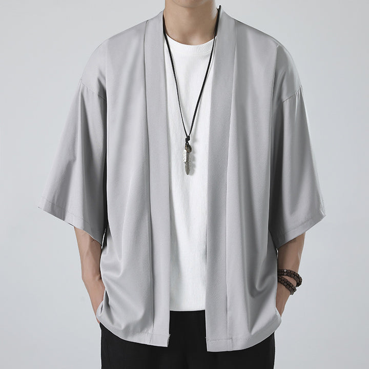 Men's kimono-style short-sleeve jacket in oversized cut Mune Fashion