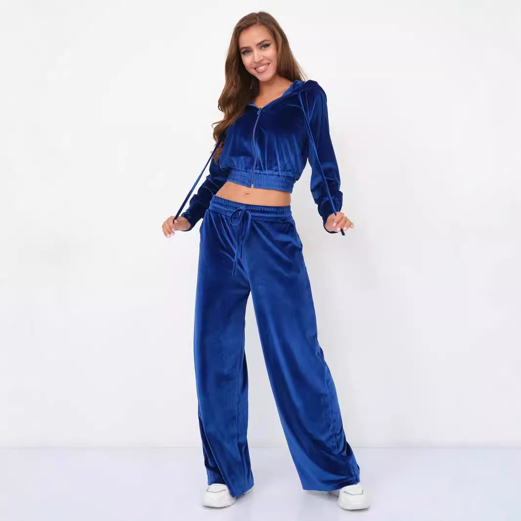 Ladies Sporty Fleece Lounge Set Mune Fashion