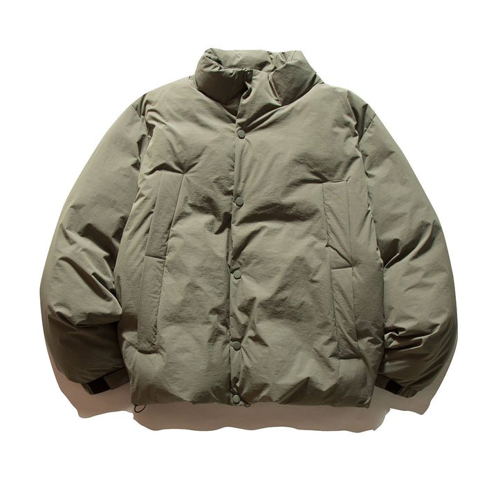 Unisex Boxy-insulated short jacket with padded filling and high stand-up collar Mune Fashion