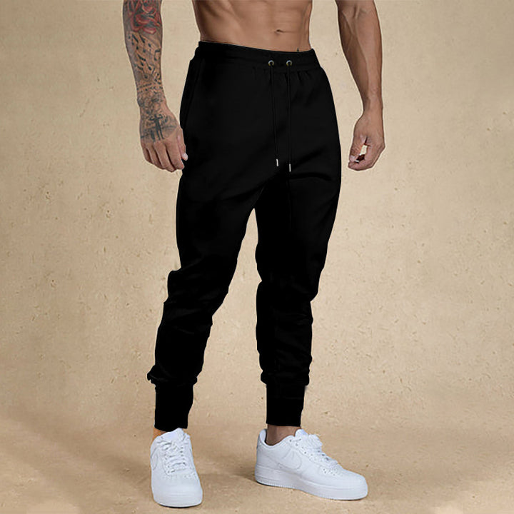 Men's nano athletic terry jogging pants with high waistband drawstring and tapered ribbed cuffs Mune Fashion