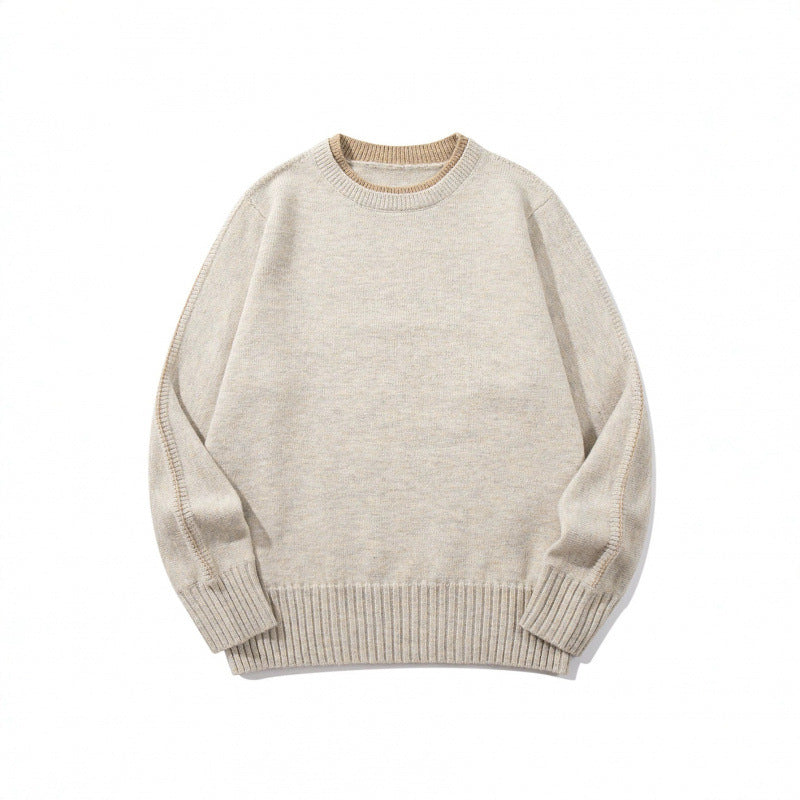 Unisex Soft Mélange Crew Neck Sweater made of Organic Cotton Blend with Boxy Fit and Wide Ribbed Cuffs Mune Fashion