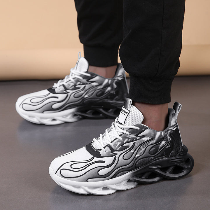 Men's nan sculptural performance sneakers with milled midsole and breathable mesh upper Mune Fashion