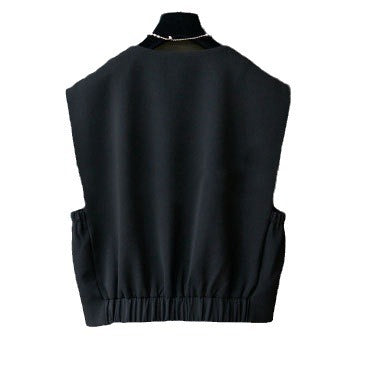 Women’s Fashionable Sleeveless Vest with Button Details Mune Fashion