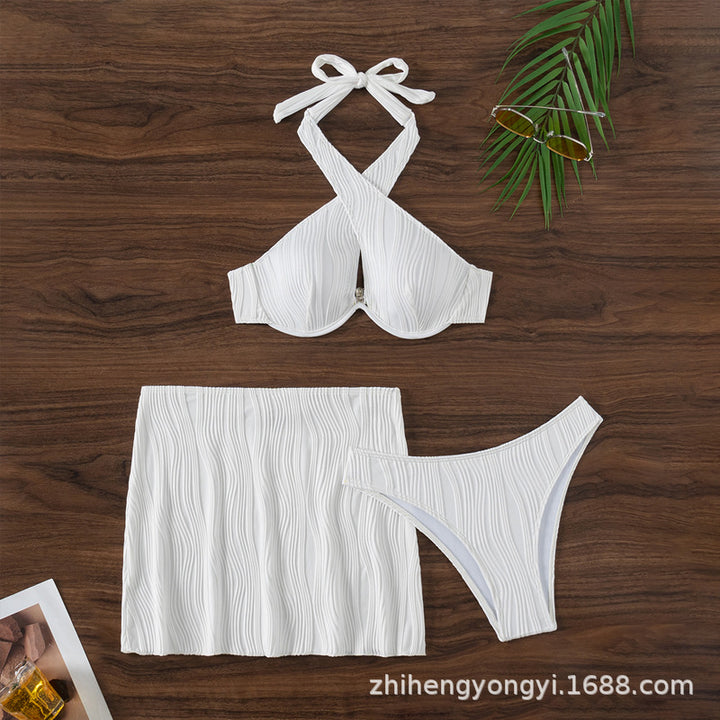 Women's bandeau bikini top with lovingly gathered design Mune Fashion