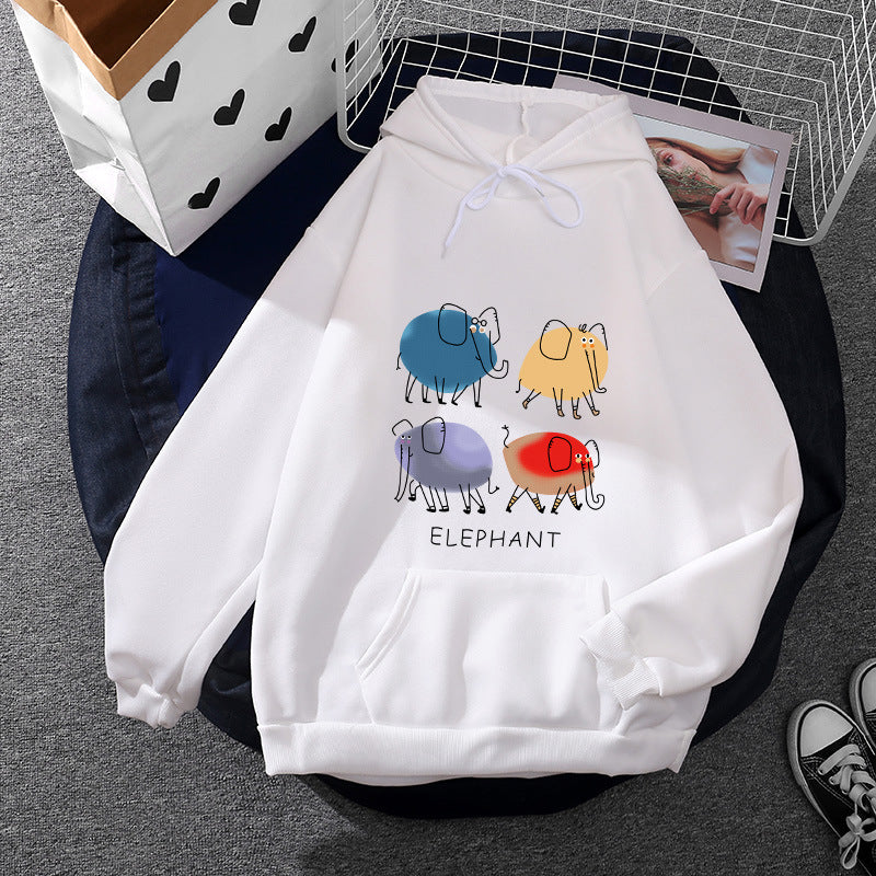 Women’s hoodie with minimalist graphic, loose oversized fit and kangaroo pocket Mune Fashion
