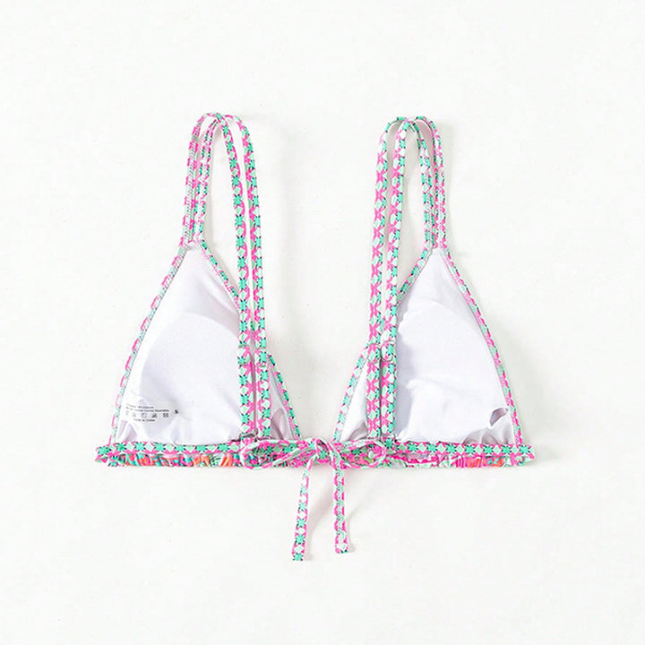Women's triangle bikini top with playful pattern Mune Fashion